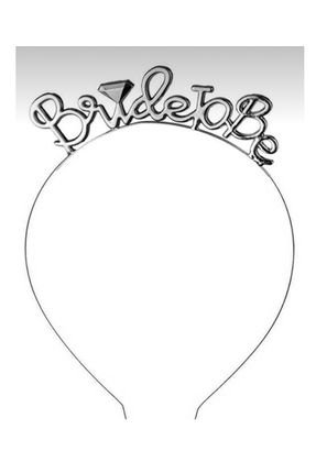 Metal Taç Silver ´Bride to Be´