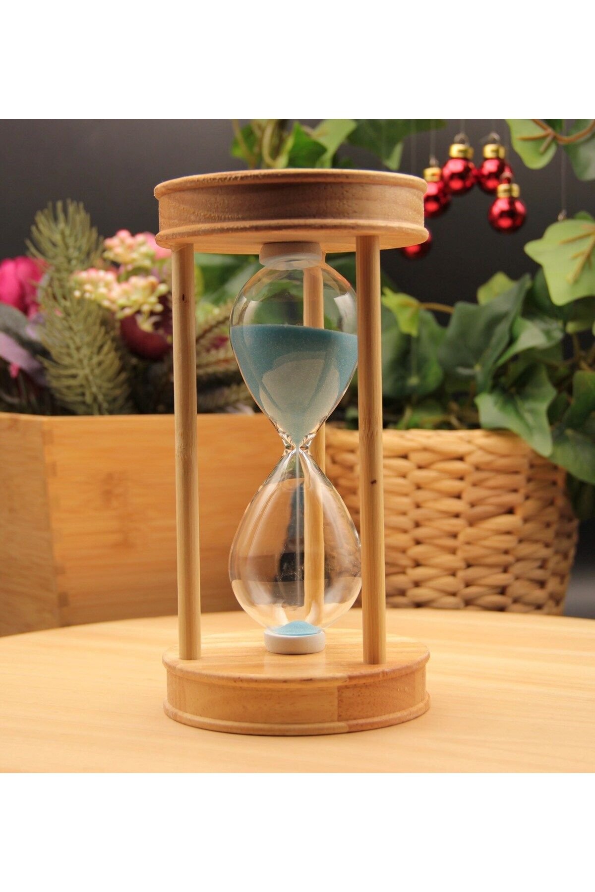 Ahşap Kum Saati 18cm 15 Dakika