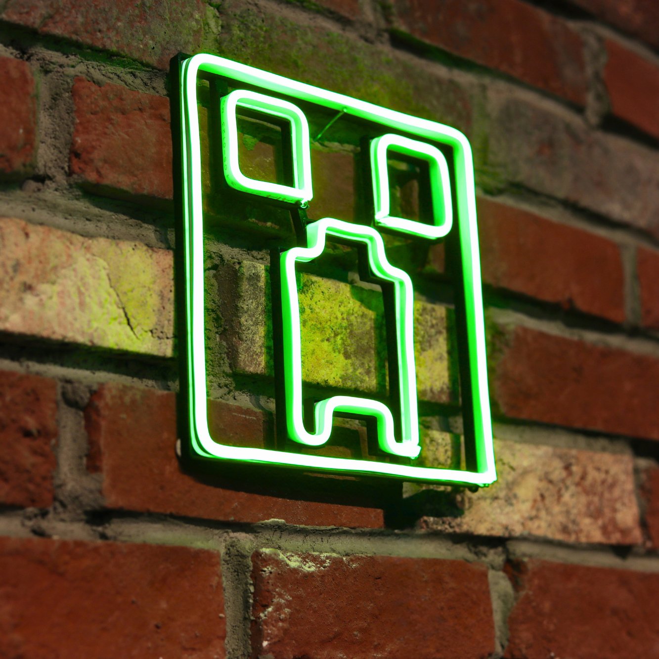 Minecraft Creeper Neon Gece Lambası