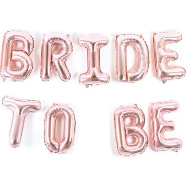 Helyum Folyo Balon Rose Gold ´BRIDE TO BE´ Set 16"