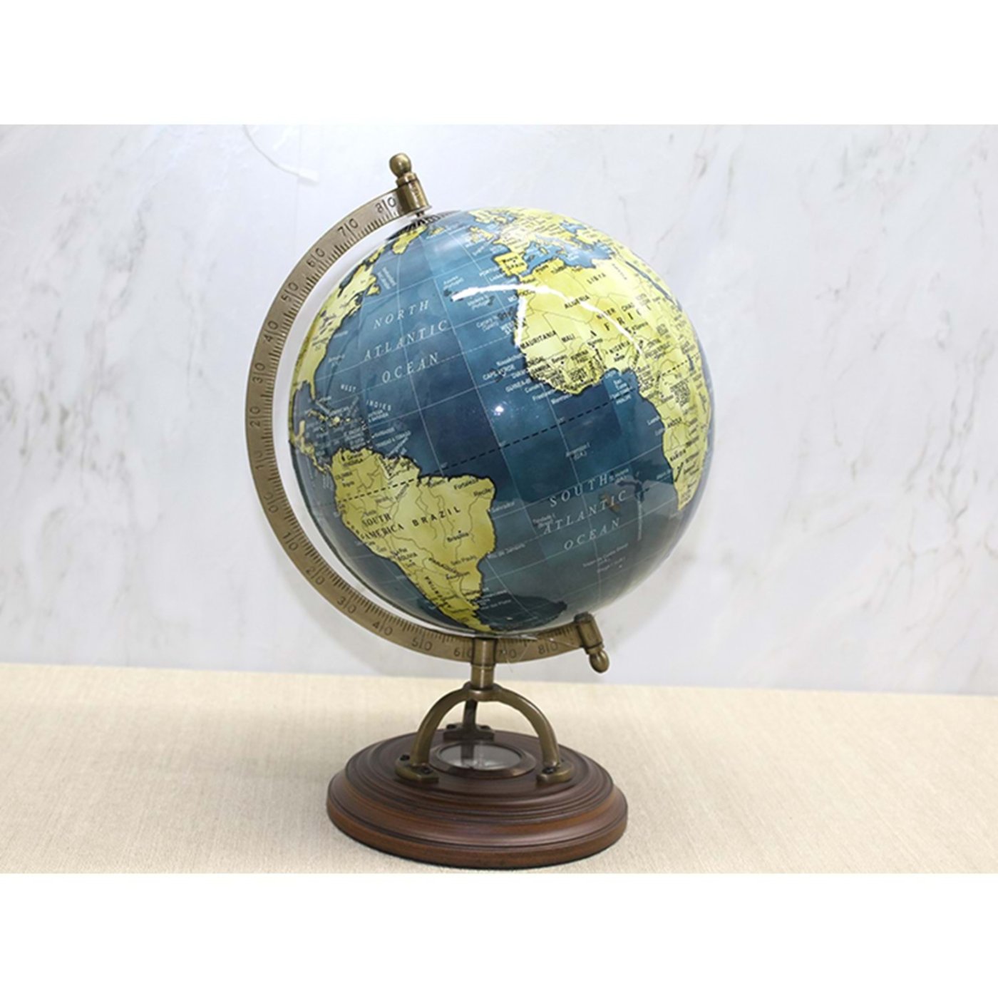 Dekoratif Dünya Küre 32cm Pusulalı