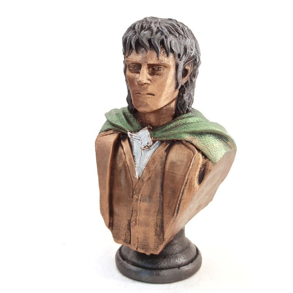 Lord of the Rings Frodo Büst El Yapımı Polyester Biblo 15cm