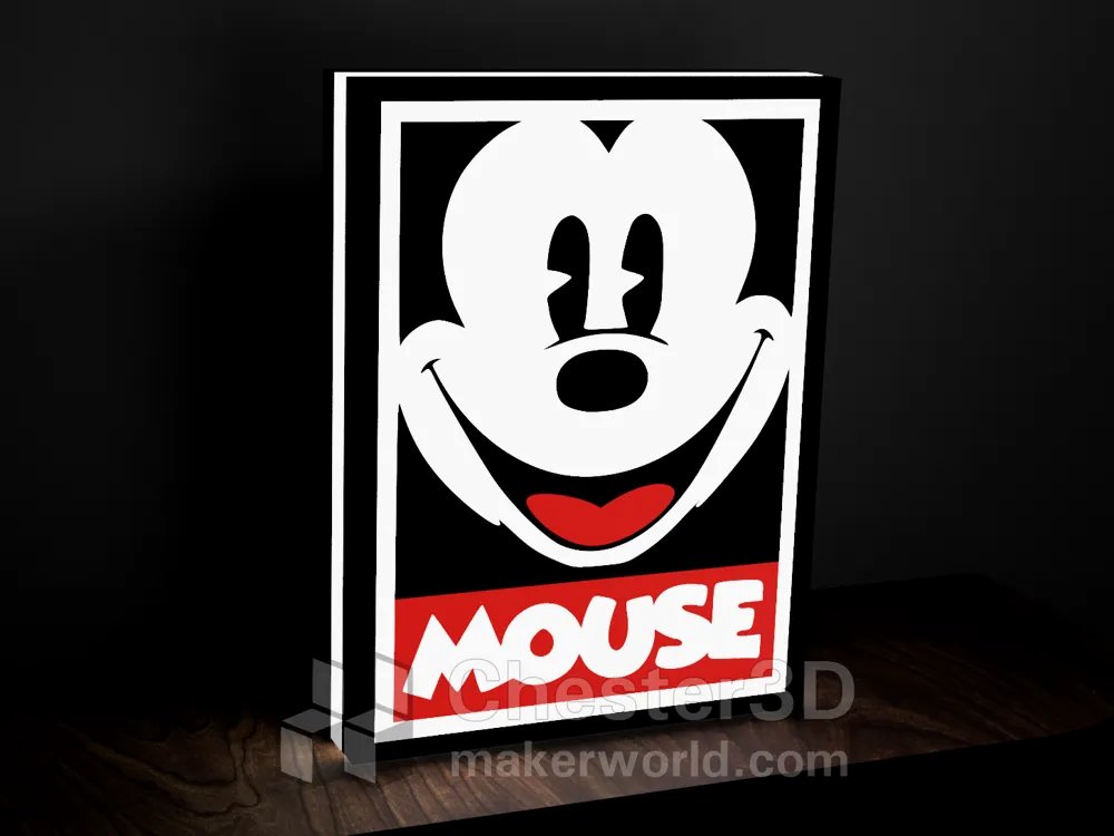 Mickey Mouse Çerçeve Gece Lambası 24cm