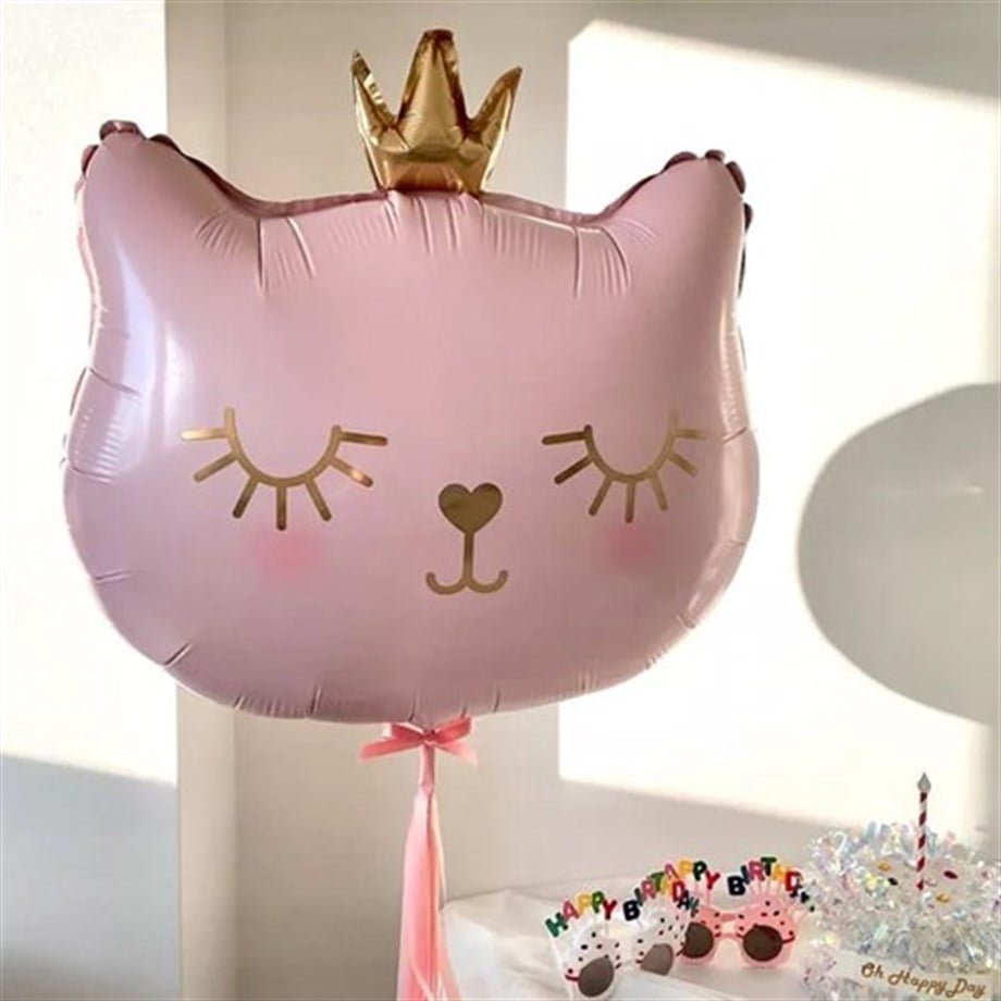 Helyum Folyo Balon Pembe Kedi 30"