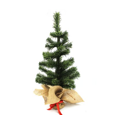Yılbaşı Ağacı 40cm Yeşil Hasır Ayaklı