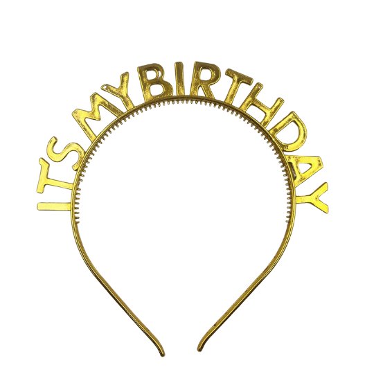 Plastik Taç Gold ´Its My Birthday´