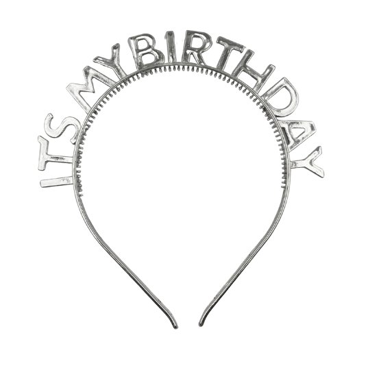 Plastik Taç Silver ´Its My Birthday´