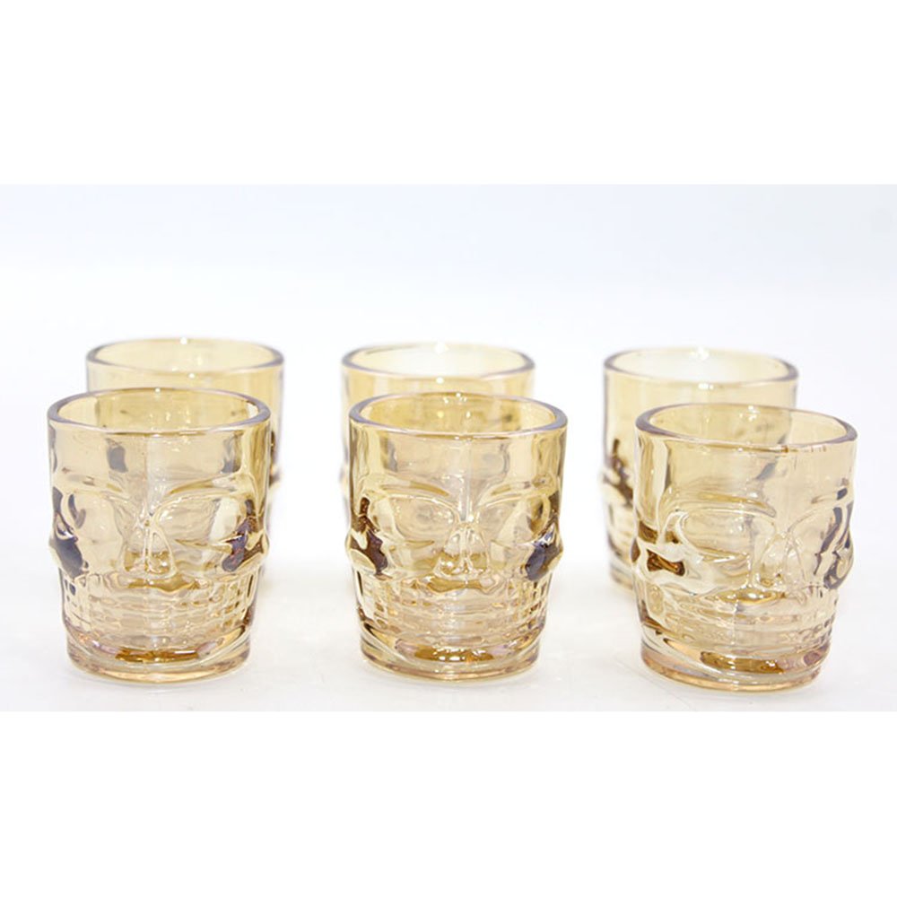 6´lı Kurukafa Shot Bardak - Sarı
