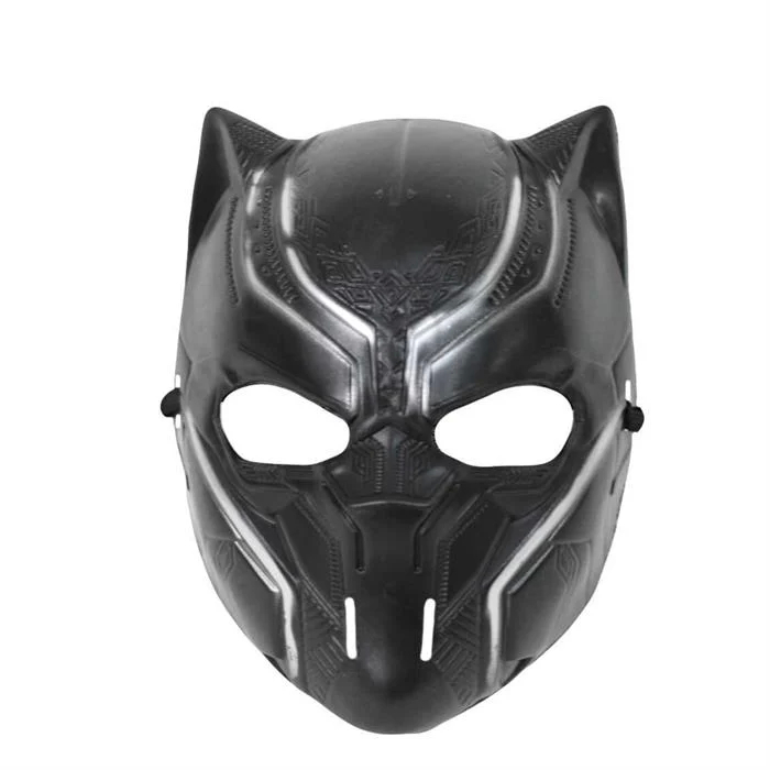 Plastik Maske ´Işıklı Black Panther´