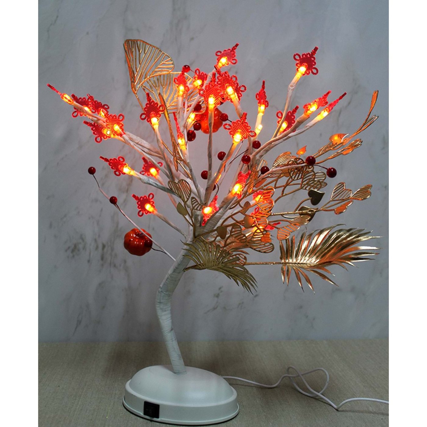 Dekoratif Ledli Çiçek 45cm