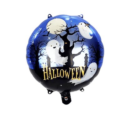 Halloween Helyum Folyo Balon Hayalet Ağaç 45x45cm 18"