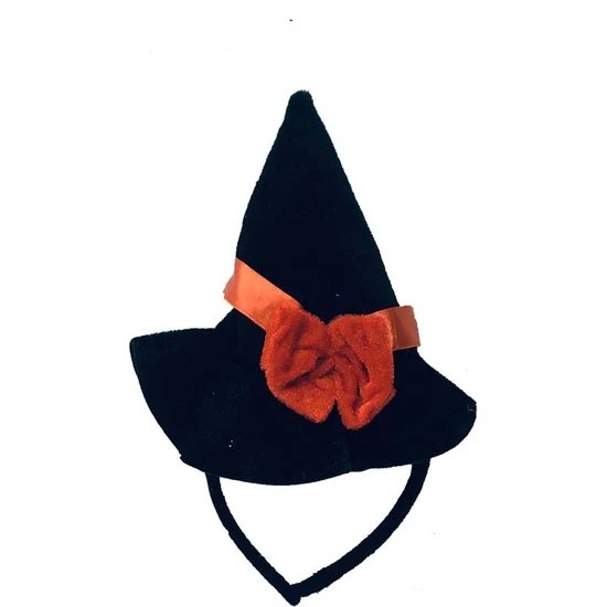 Halloween Taç Kadife Cadı Şapkası