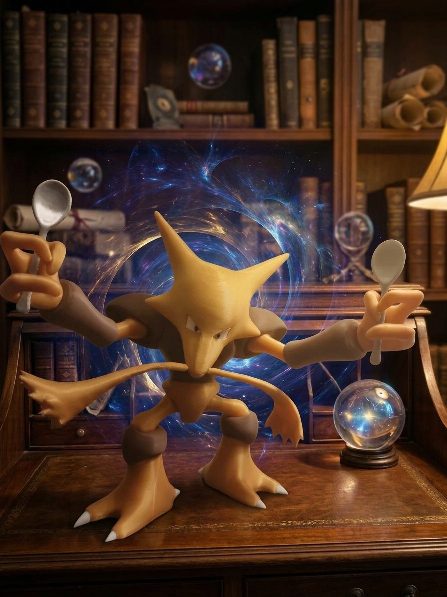Pokemon 3D Print Biblo Alakazam
