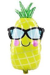 Helyum Folyo Balon Gözlüklü Ananas 30"
