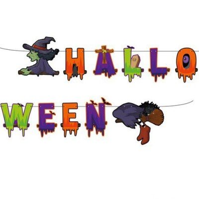 Halloween Dekoratif Kağıt Banner ´Halloween Cadı´ 270cm
