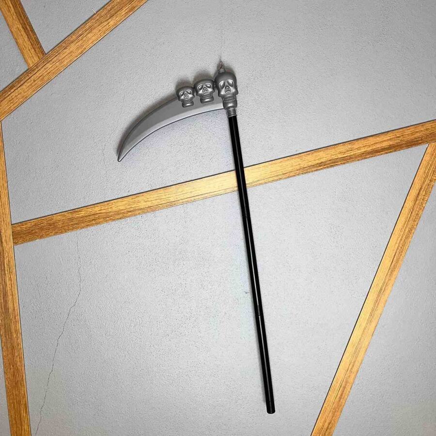 Halloween Aksesuar Kabartmalı Azrail Orağı 90cm