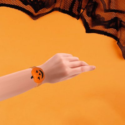 Halloween Kostüm Işıklı Balkabağı Bileklik