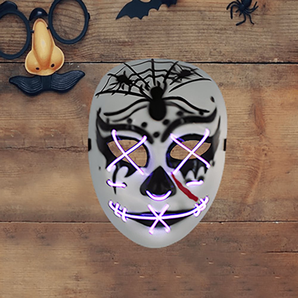 Plastik Maske ´Neon Işıklı Örümcek´