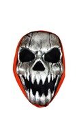 Plastik Maske ´Dişli Balkabağı Kurukafa (Gümüş)´