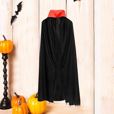 Halloween Kostüm Pelerin 150cm (Kırmızı Yakalı)