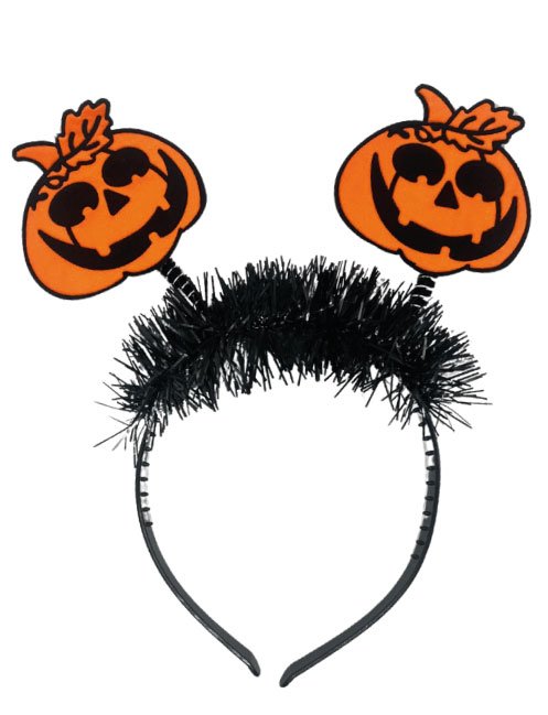Halloween Taç Simli Balkabağı - Kuru Kafa