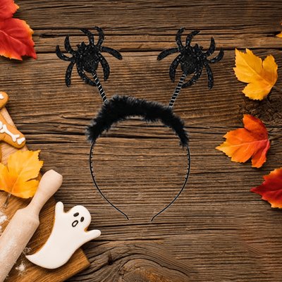 Halloween Taç Simli Örümcek