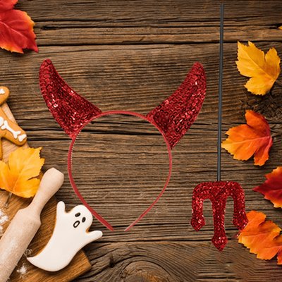 Halloween Taç Seti Şeytan