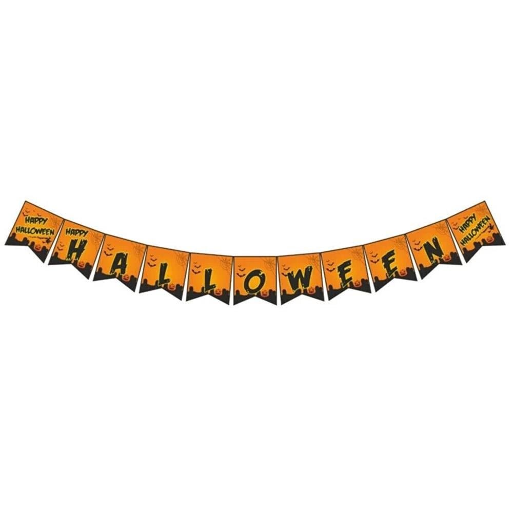 Halloween Dekoratif Kağıt Banner ´Happy Halloween´ 120cm