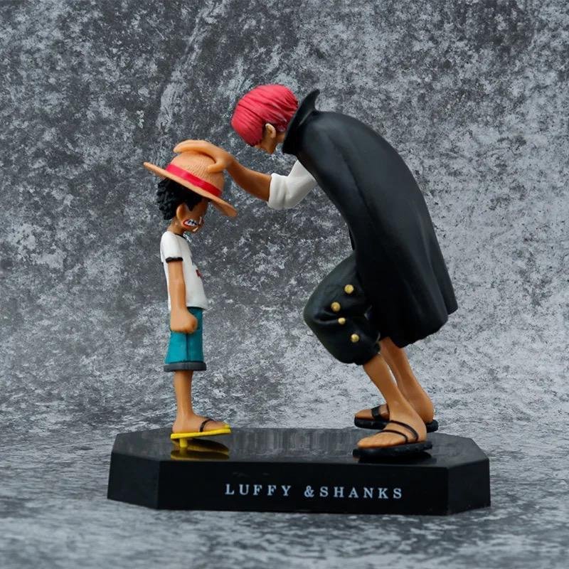 One Piece Biblo 18cm ´Luffy & Shanks´