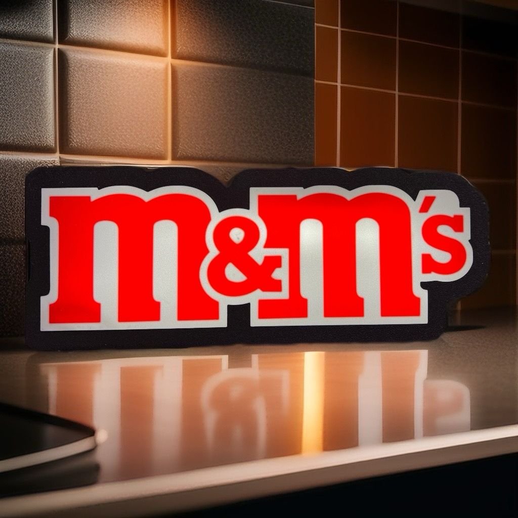M&M Logo Gece Lambası 25cm