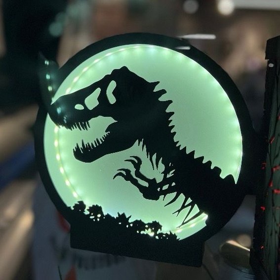 Jurassic Park Daire Gece Lambası