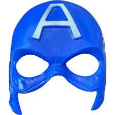 Plastik Maske ´Kaptan Amerika´
