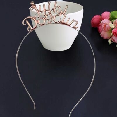 Metal Taç Rose Gold ´İyi ki Doğdun´