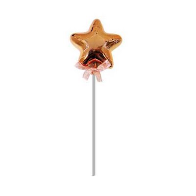 Pasta Süsü Krom Metalik Çubuk Yıldız ´RoseGold´