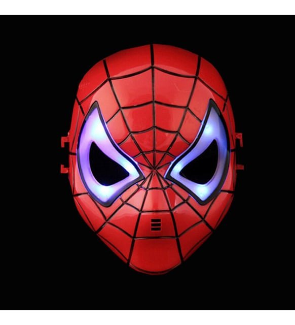 Plastik Maske ´Led Işıklı Spiderman´