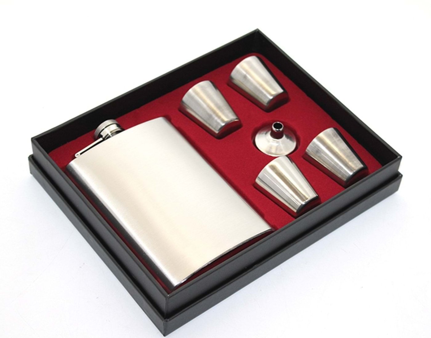 Matara Seti ´9OZ - 4 Shot Bardaklı - Gümüş - Hunili´