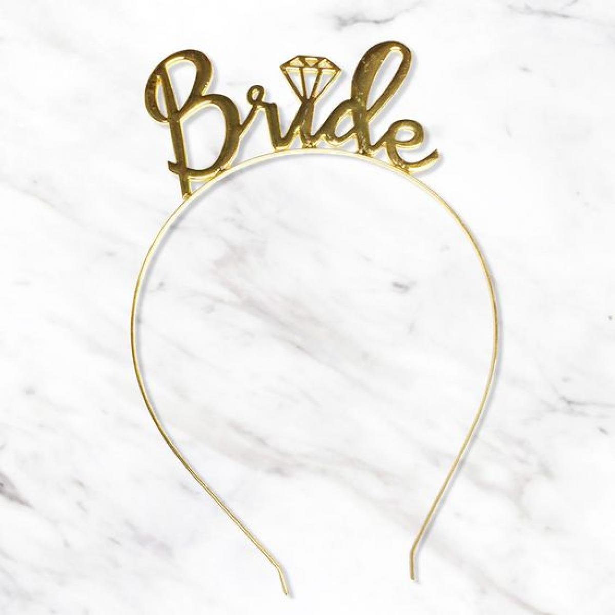 Metal Taç Gold ´Bride´