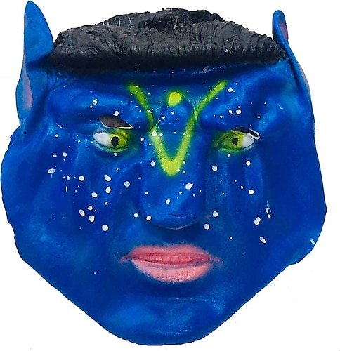 Lateks Maske ´Avatar Na´vi´