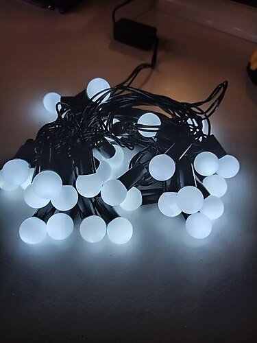 5 Metre 20 LED Boncuklu ´Beyaz´ Led Aydınlatma
