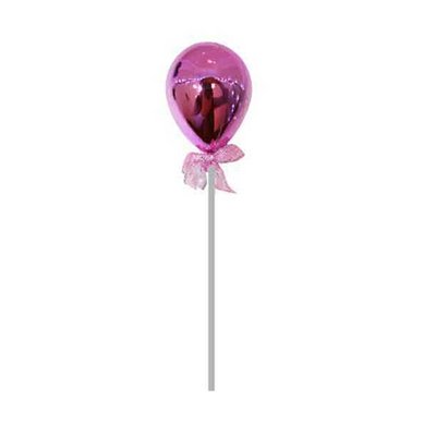 Pasta Süsü Krom Metalik Çubuk Balon ´Pembe´