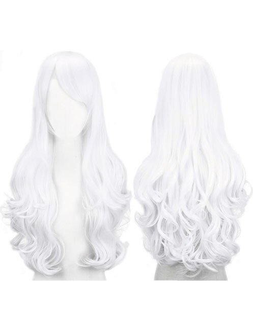 Uzun Peruk 60cm ´Beyaz´
