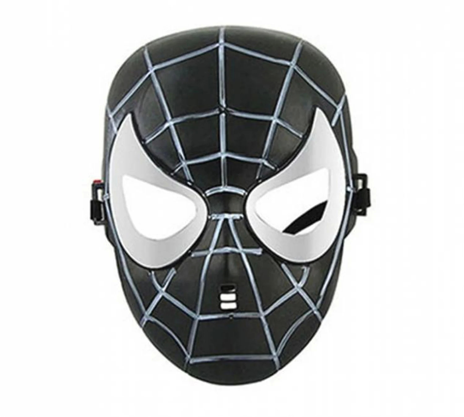 Plastik Maske ´Işıklı Siyah Spiderman´