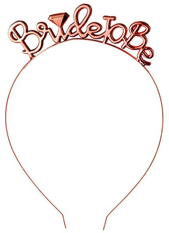 Metal Taç Rose Gold ´Bride to Be´