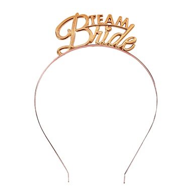 Metal Taç Rose Gold ´Team Bride´