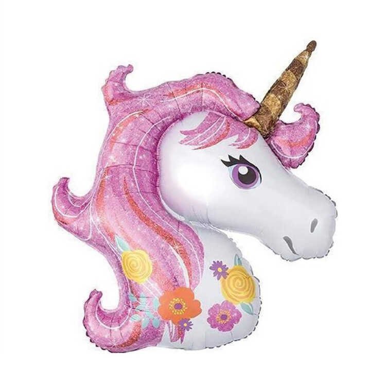 Helyum Folyo Balon Unicorn Pink 42"