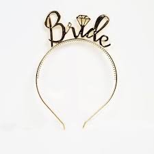 Plastik Taç Gold ´Bride´