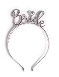 Plastik Taç Silver ´Bride´