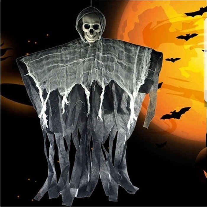 Halloween Dekoratif Sensörlü Dönen İskelet Cadı