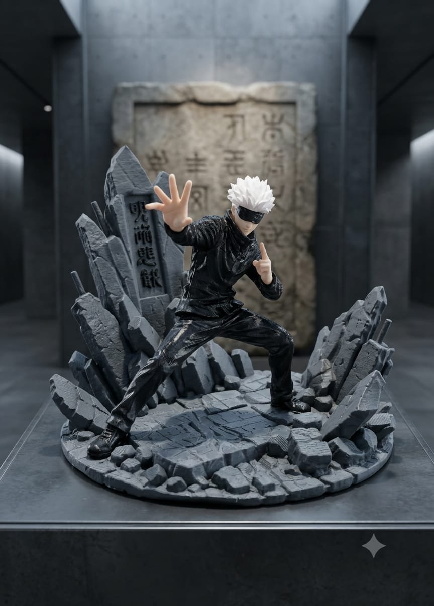 Jujitsu Kaisen 3D Biblo Satoru Gojo 12cm