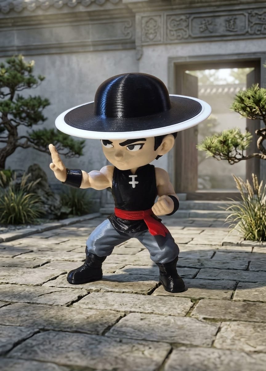 Mortal Kombat 3D Print Biblo Kung Lao 15cm